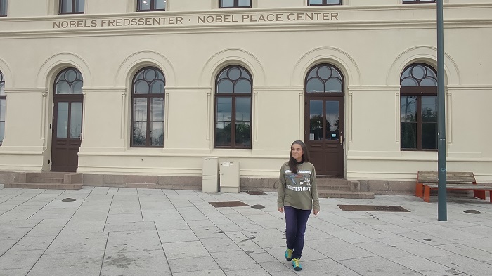 foto exterior de la fachada del Nobel Peace Center