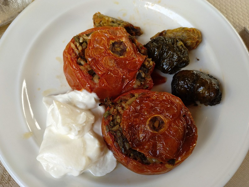 comida griega tomates